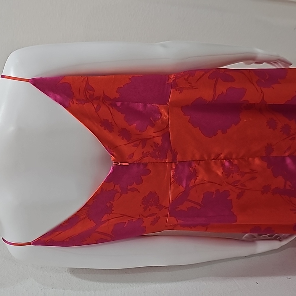 Bar III Womens Satin Printed Shift Dress Size XL cocktail dress - Picture 5 of 10